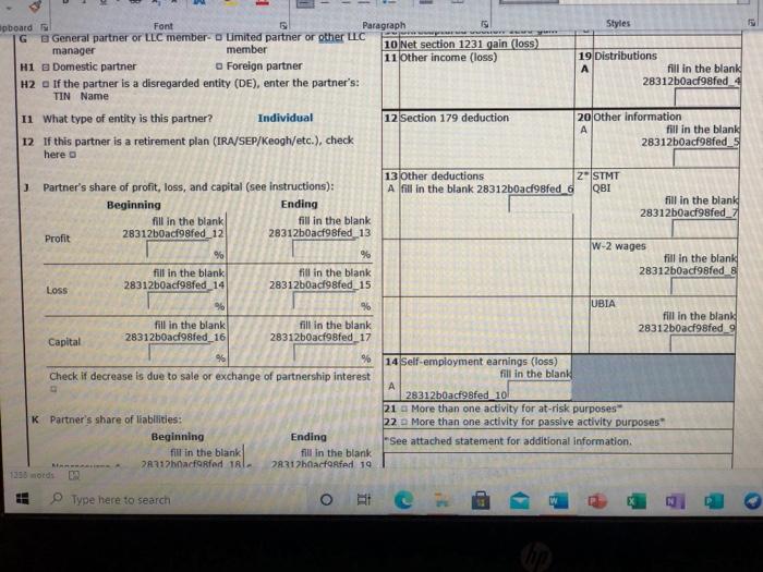 in the profits, losses, and capital of the accrual basis AM Products