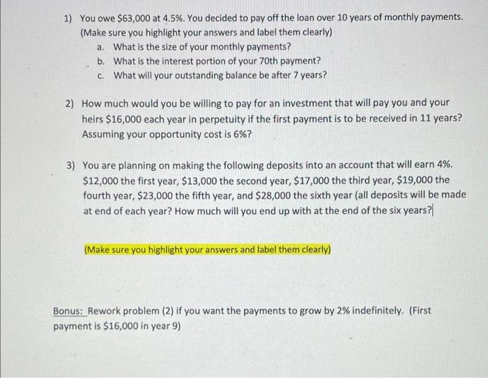 please solve 1-3 and if possible the bonus question. please solve in