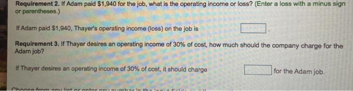 alloca Sprint Done of Adam jo ma The Adam job included $500