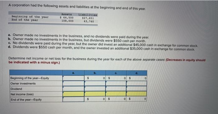 companies in columns through E (Losses and amounts to be deducted should
