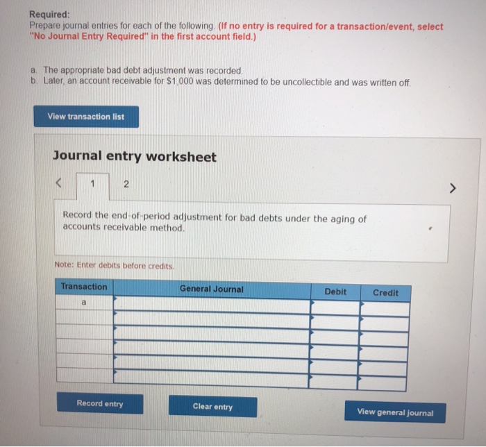 guys! Thank you 4. value 2.00 points E8-1 Recording Bad Debt Expense