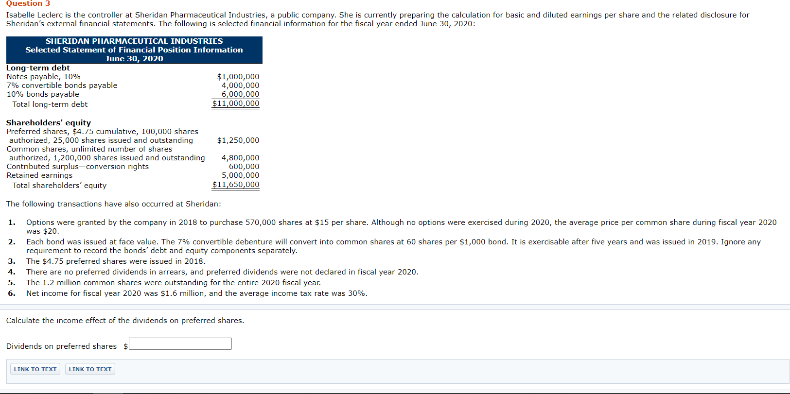  Calculate basic earnings per share for 2020. (Round answer to 2