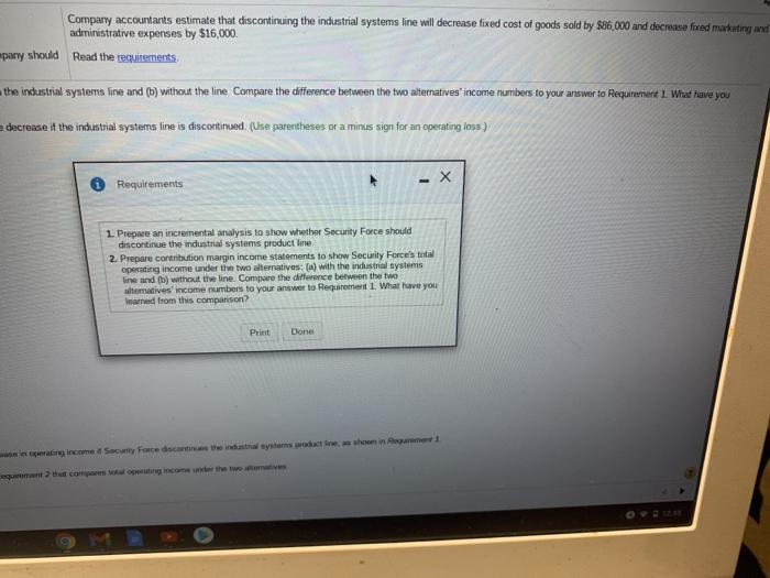 of the board of directors of Security Force have received the following