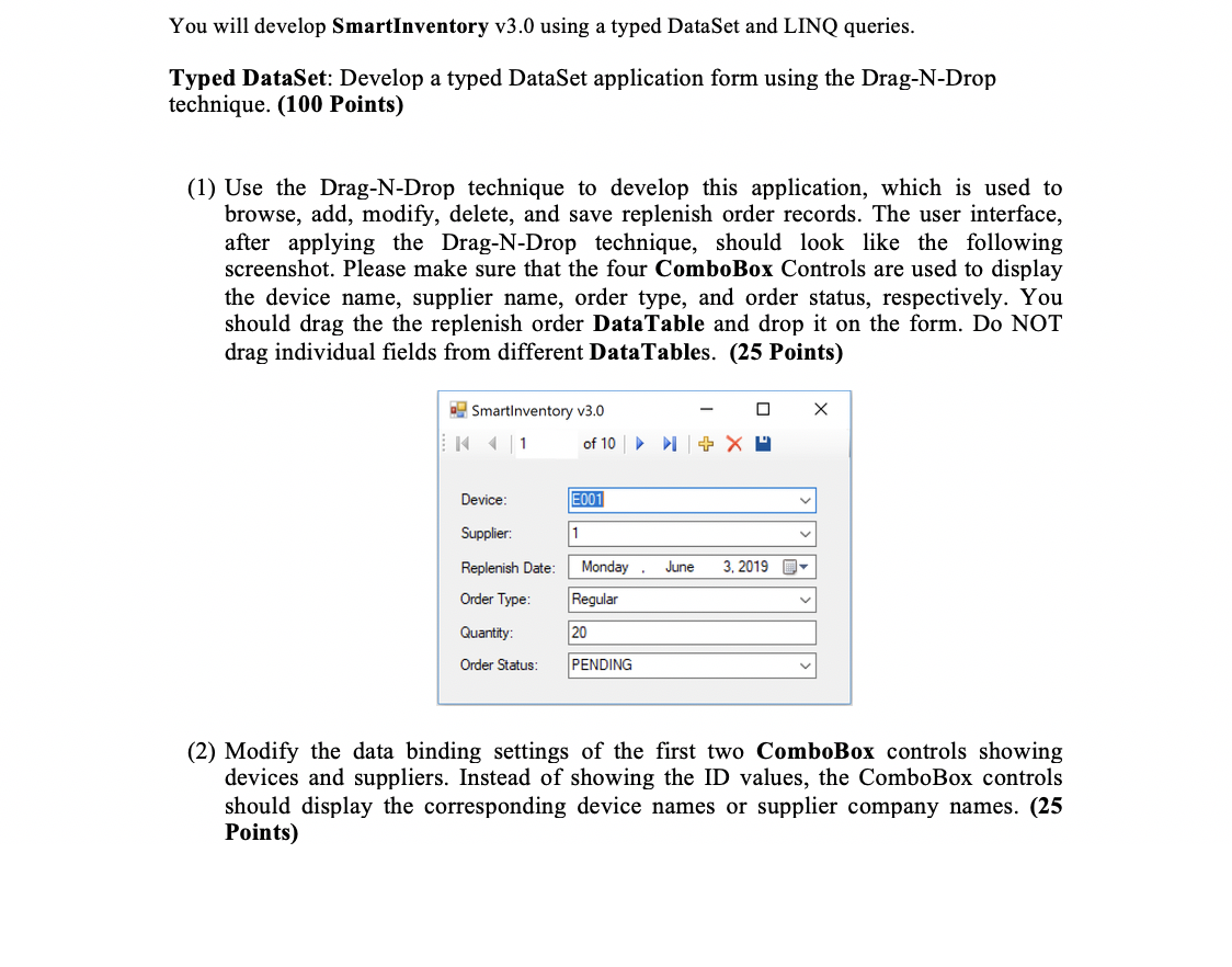 Typed DataSet (Drag-N-Drop) and LINQ Query VB.NET Programming w/ Microsoft Visual Studio
