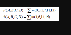 part of the procedure, you will use K-Map to simplify a 4-variable