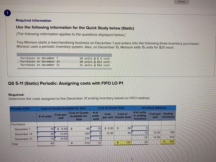  Saved ! Required information Use the following information for the Quick