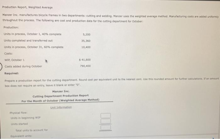  please help, I cant seem to solve this problem! Production Report,