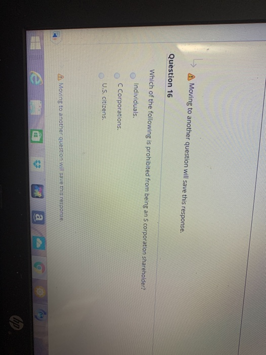  > A Moving to another question will save this response. Question