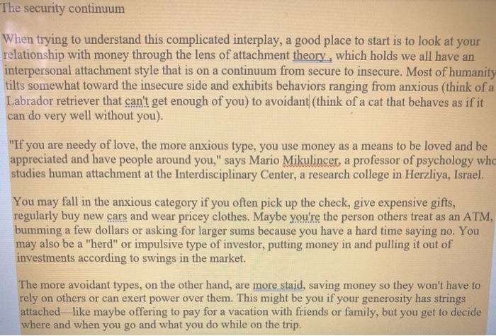  Please use this question. Ignore the first one The security continuum