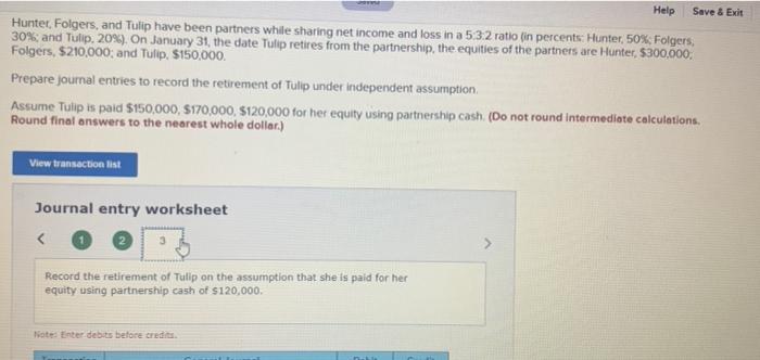 Hunter 50% Folgers. 30%, and Tulip, 20%). On January 31 the date