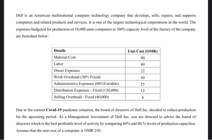  Dell is an American multinational computer technology company that develops, sells,