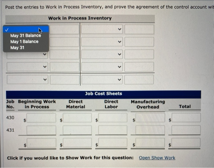 Exercise 2-2 (Video) Stine Company uses a job order cost system. On