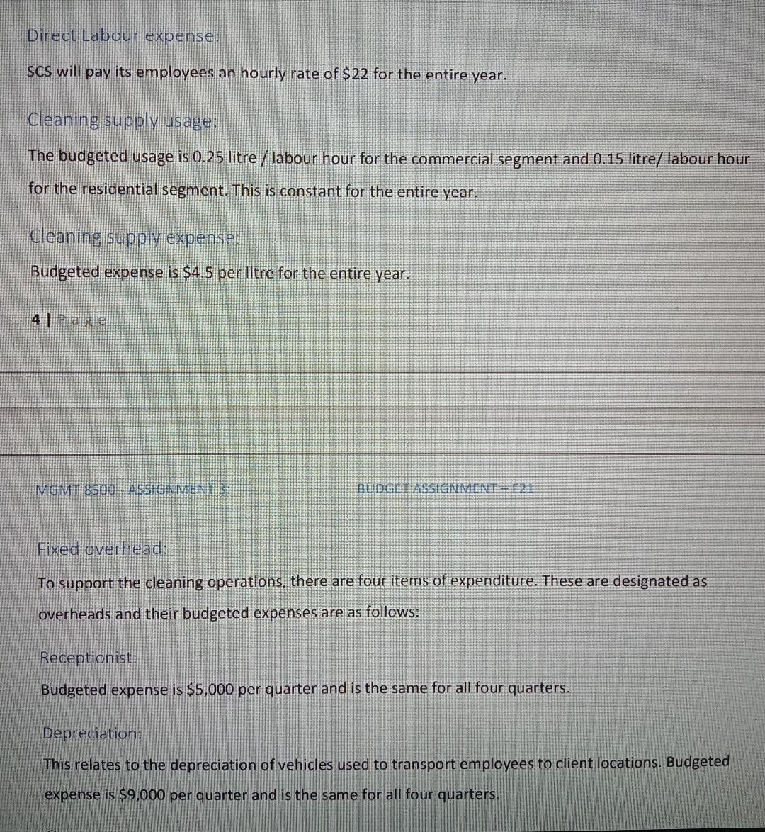 and create a: Static budget . Actual budget Flexible budget O Static