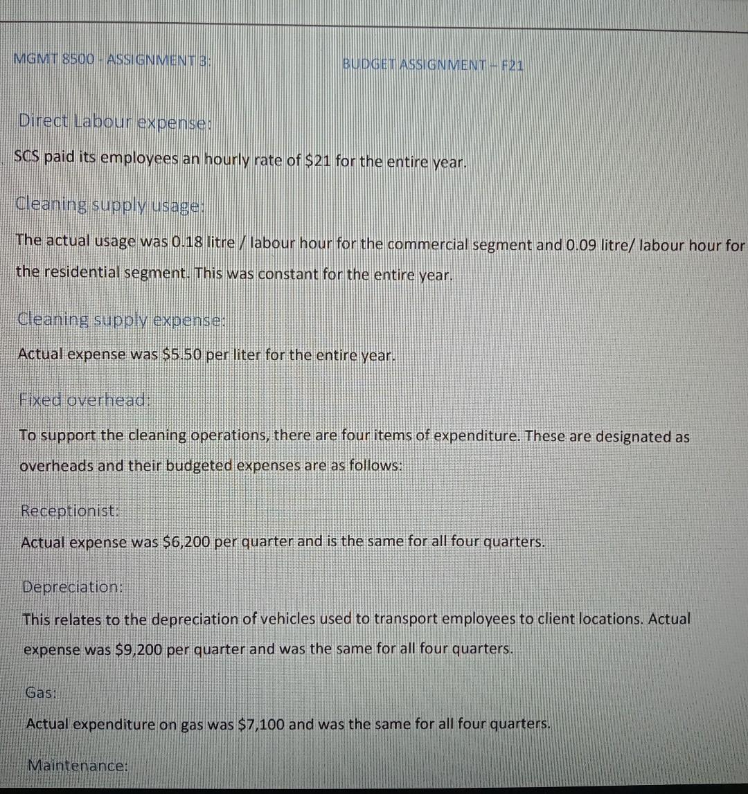 memo regarding possible unethical practices during budget preparation. Grading: This is an