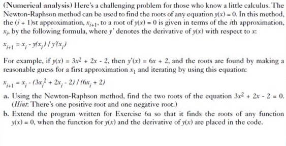  (Numerical analysis) Here's a challenging problem for those who know a