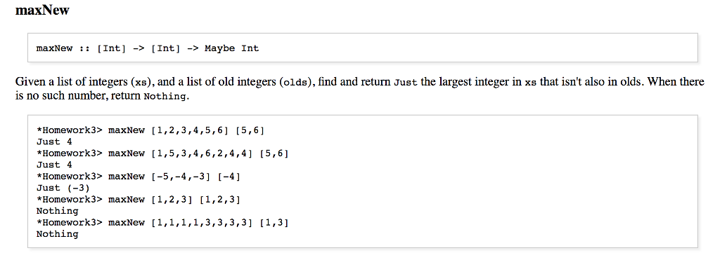  Please help import this function in Haskell, use the spec and