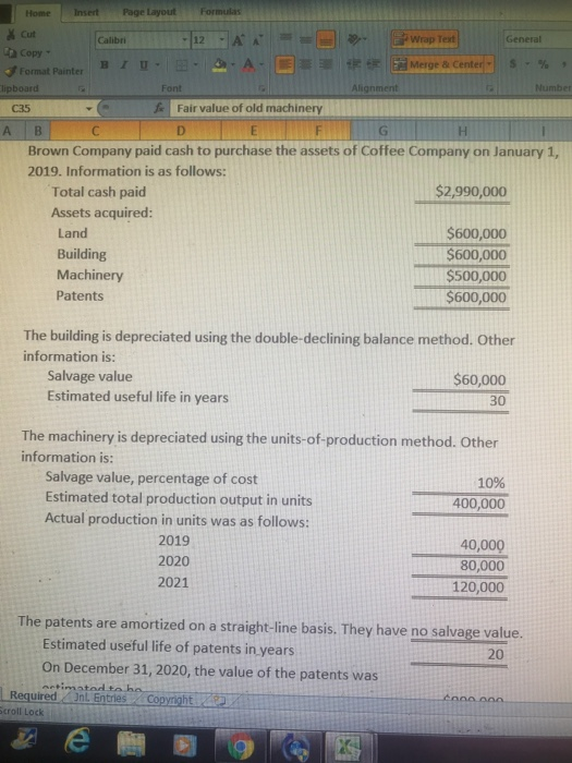  Page Layout Insert Formulas Home Cut Wrap Text General 12 Calibri