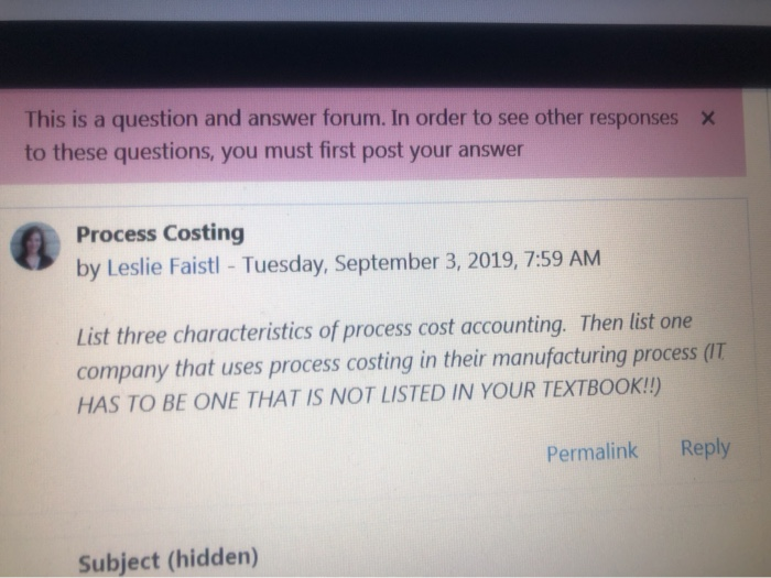  ! This is a question and answer forum. In order to