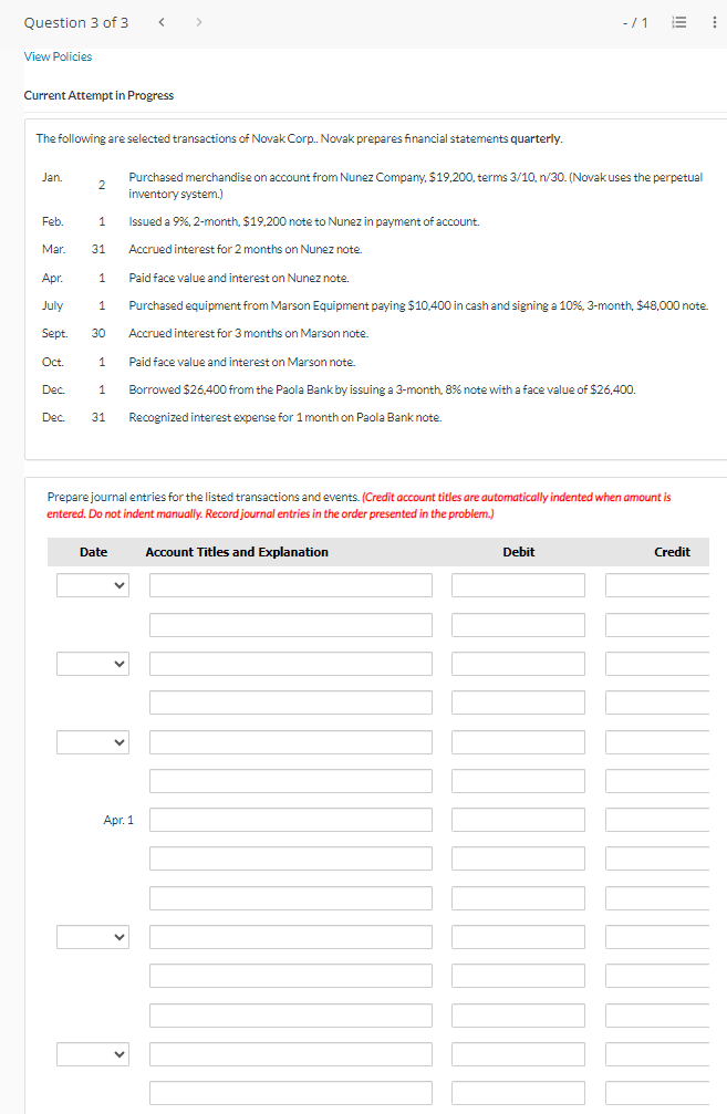  Post to the accounts Notes Payable, Interest Payable, and Interest Expense.