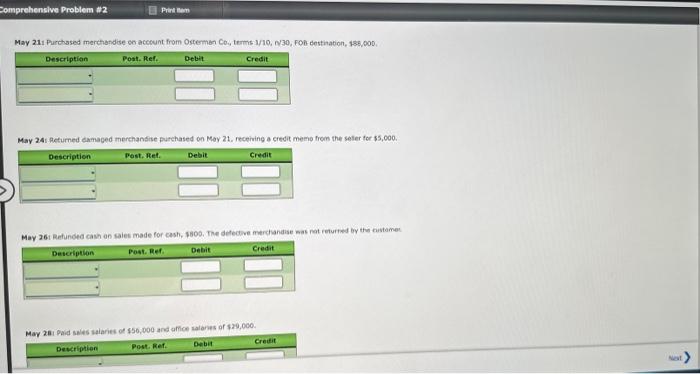 120. Sales 5aianes Expense 521 Advertising Cxpense 522 Depruciation Expense Part 11