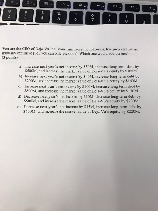a) debt-equity ratio is equal to 1. b) weight of equity is