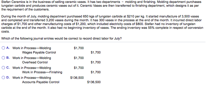 cost- allocation base. The direct cost rate is $2.00 per unit. The