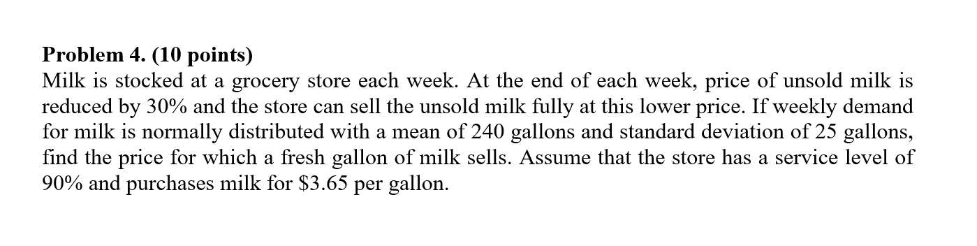 please include the formulas and the inputs in the formulas for how