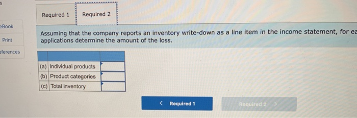 Store sells two product categories, tools and paint products. Information pertaining to