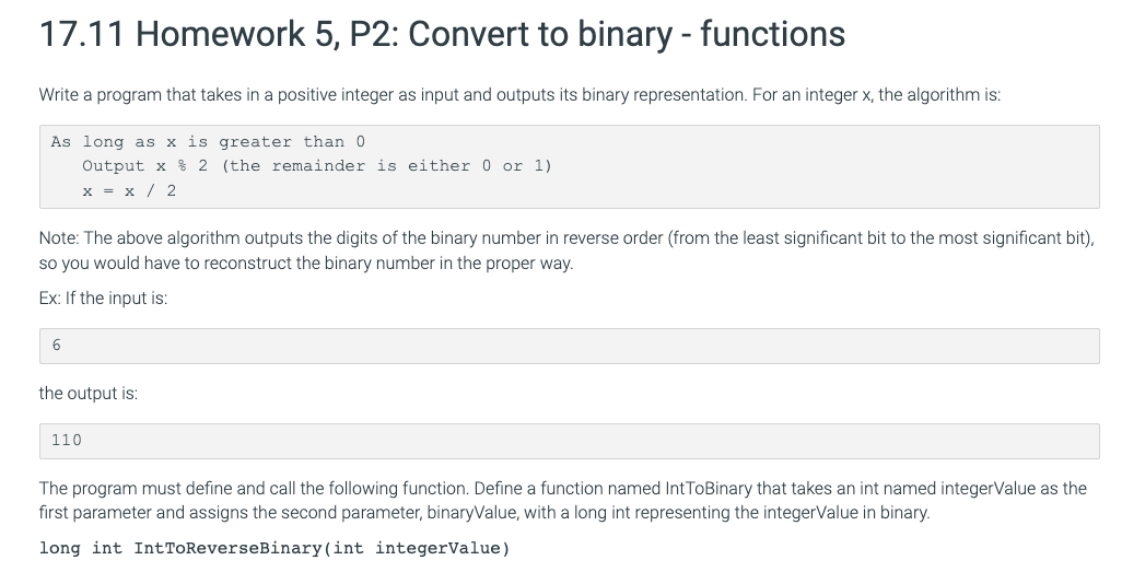  in C please!! Write a program that takes in a positive