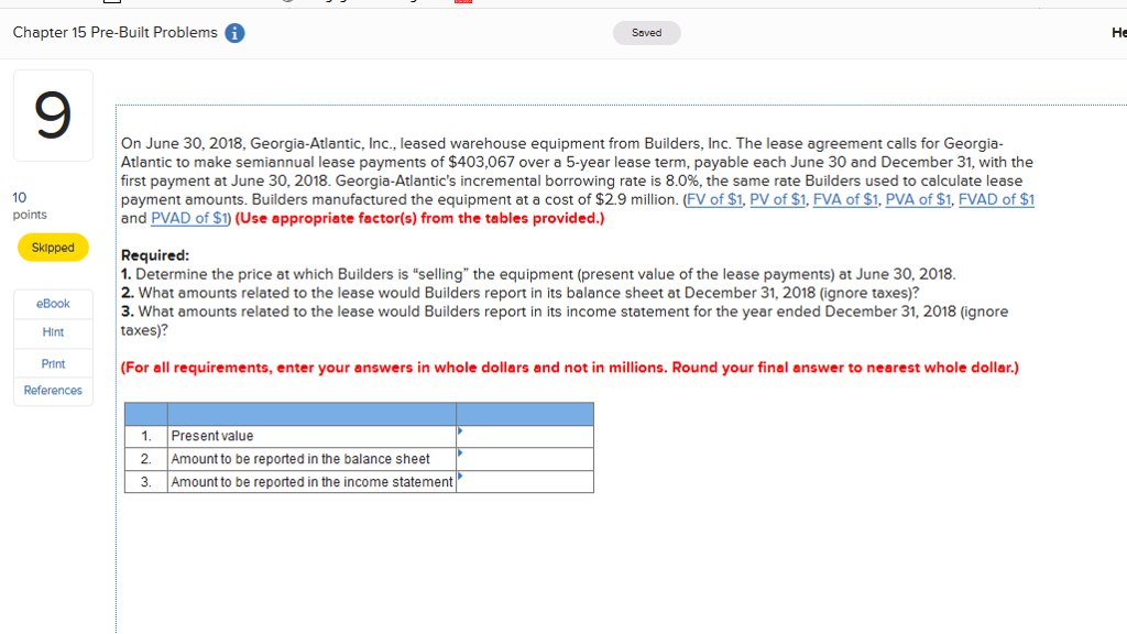  Chapter 15 Pre-Built Problems He Saved 9 On June 30, 2018,