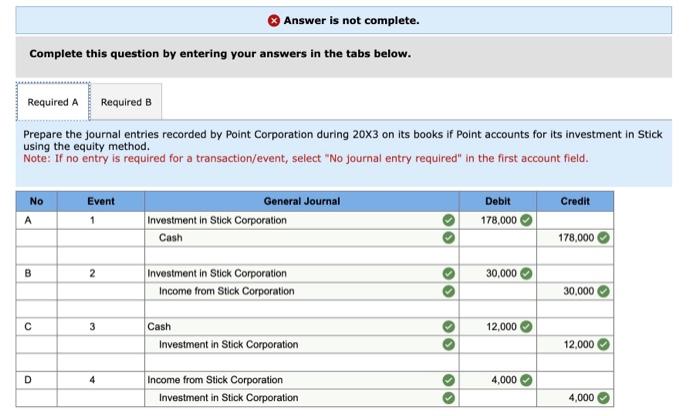 by entering your answers in the tabs below. Prepare the consolidating entries