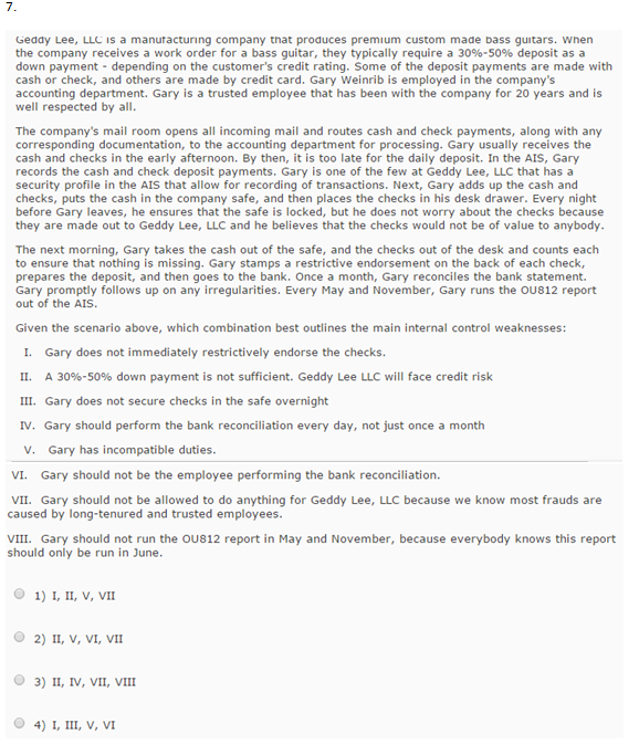 that will fulfill all three with respect to the risk of an