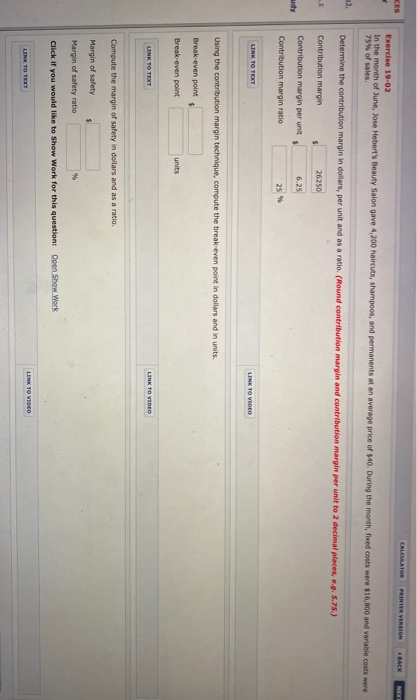  CALOVATOR PRINTER VERSION KES BACK NEK Exercise 19-02 In the month