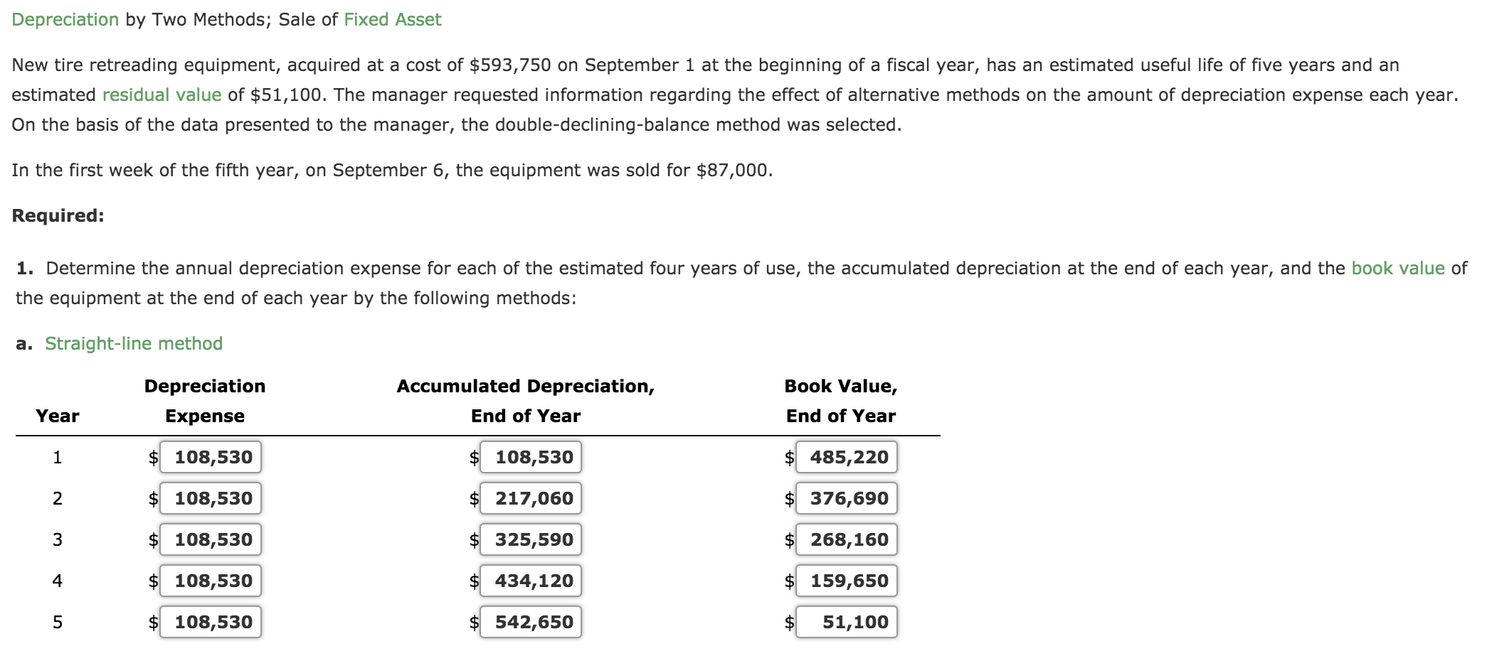 I am having trouble completing Part B. Please show how you arrived