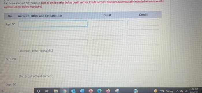 a balance of $16.822 on September 30 and the following memoranda Credits