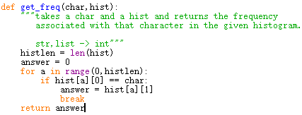 ***Python 3.6*** A. Define a function make_hist() that takes a string and