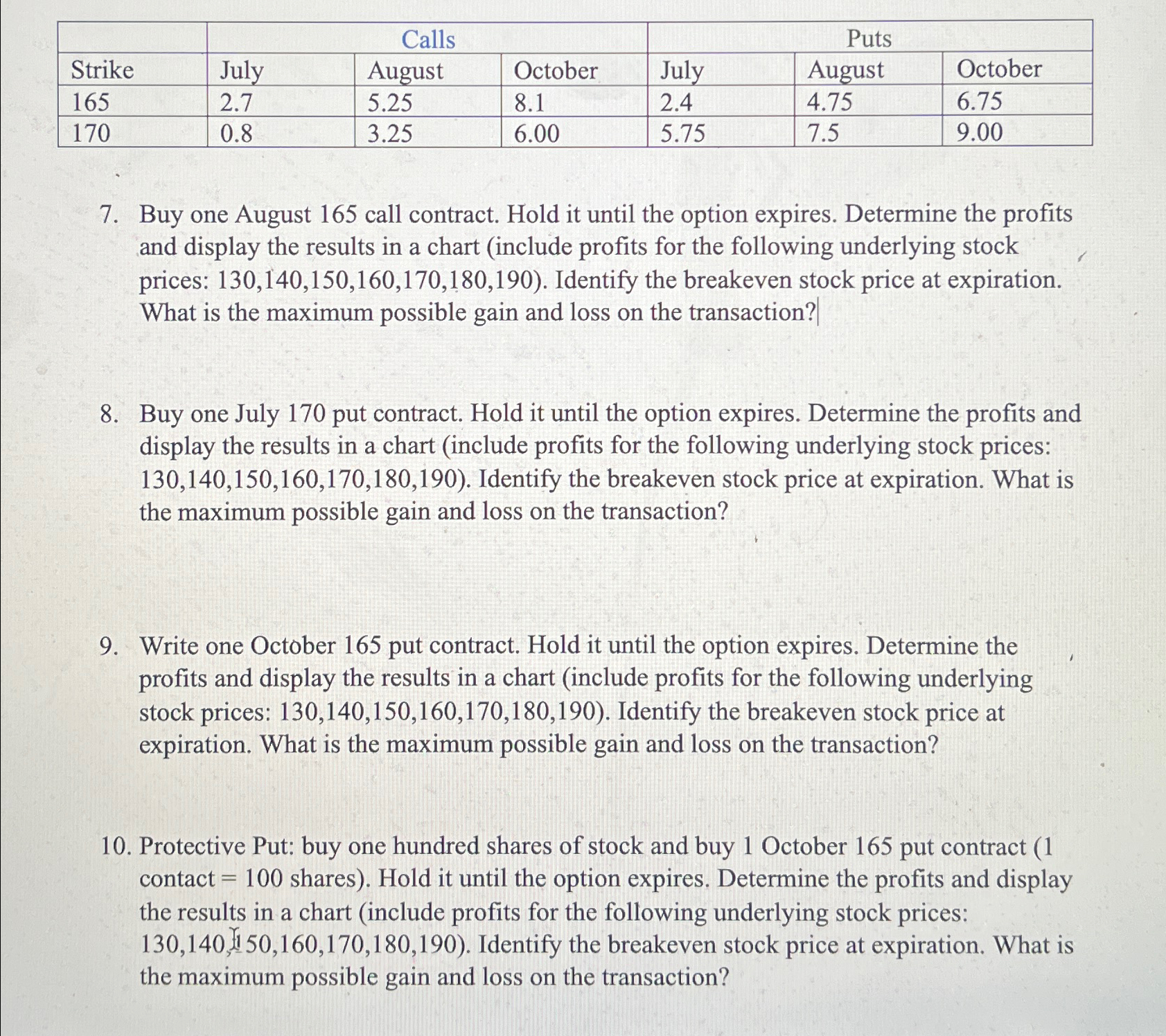  Answer only number 10 please 