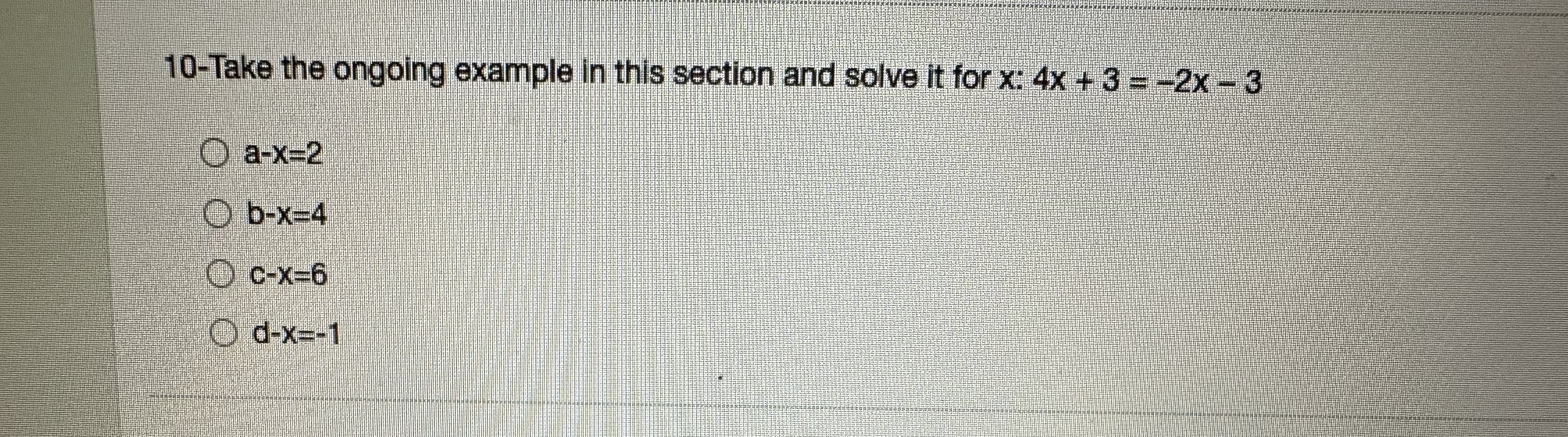  10-Take the ongoing example in this section and solve it for