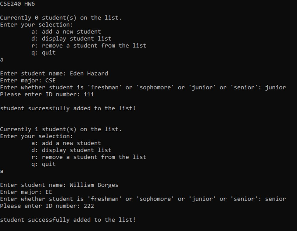 You are given a partially completed program hw06q1.c. The structure of this