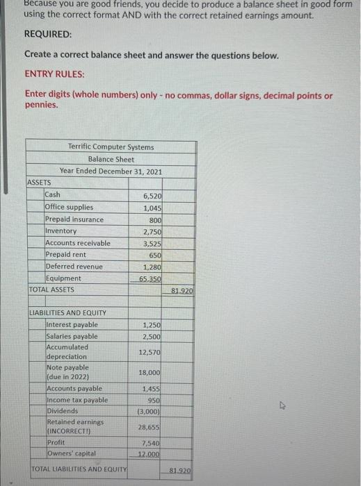 please help im not sure how to do this one Because you