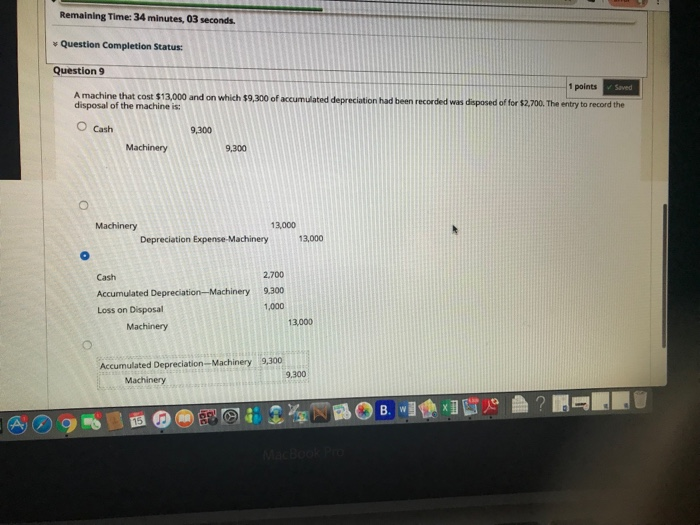 is the accumulated depreciation after two years? $38,400 $42,400 $44,800 $51,200 Question