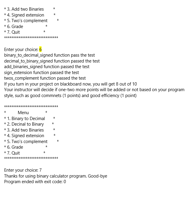 signed_extension(string s); // precondition: s is a string that consists of only