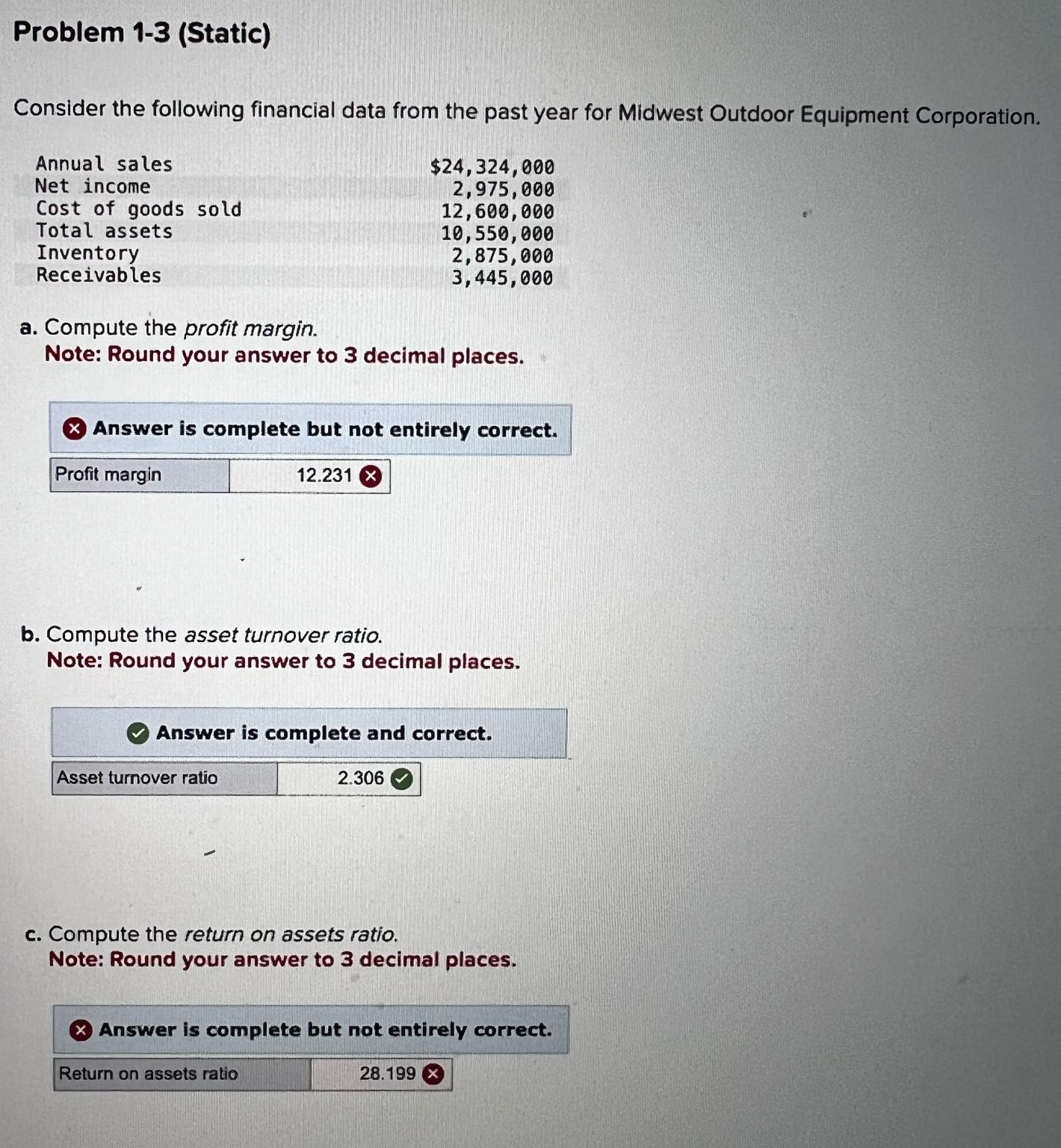  Please help me answer a,b & c with steps for each