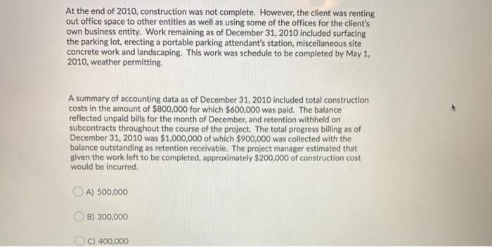 Question 9 (2 points) Saved Use the following data to select one