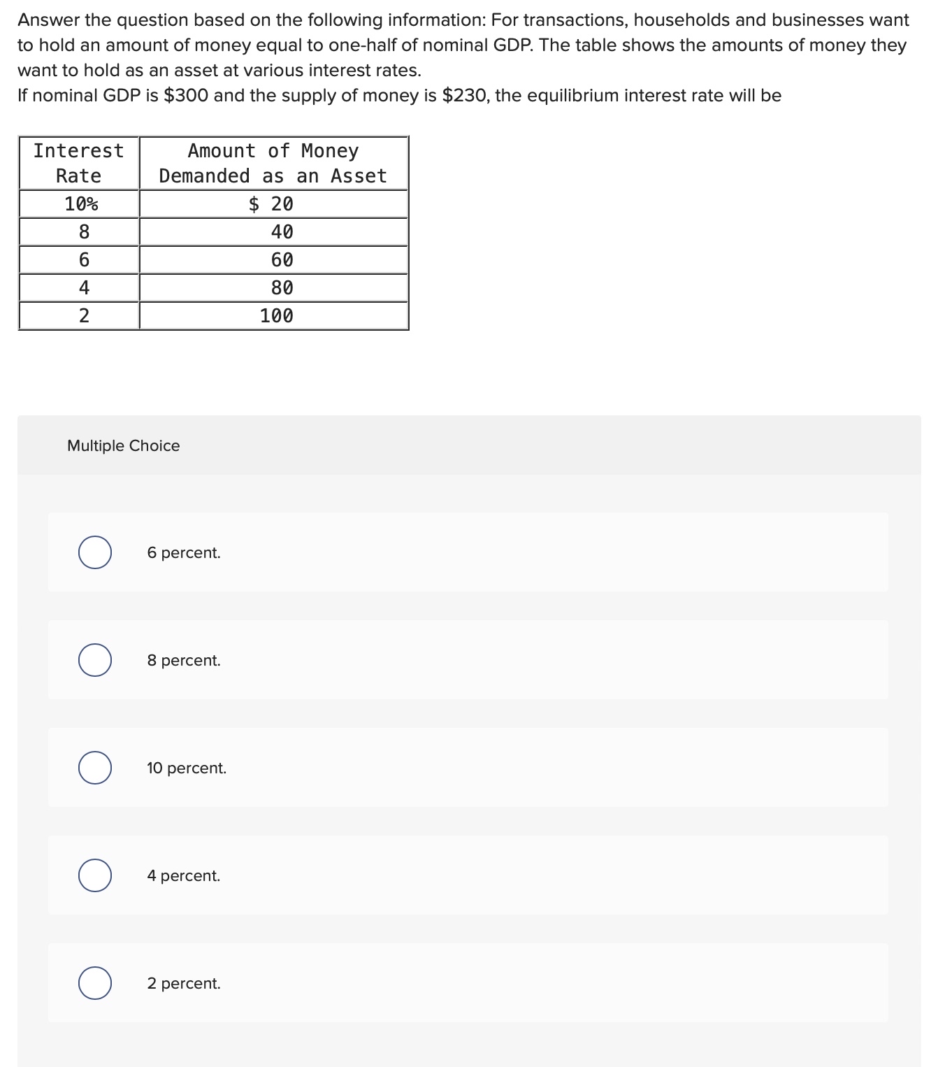  Answer the question based on the following information: For transactions, households