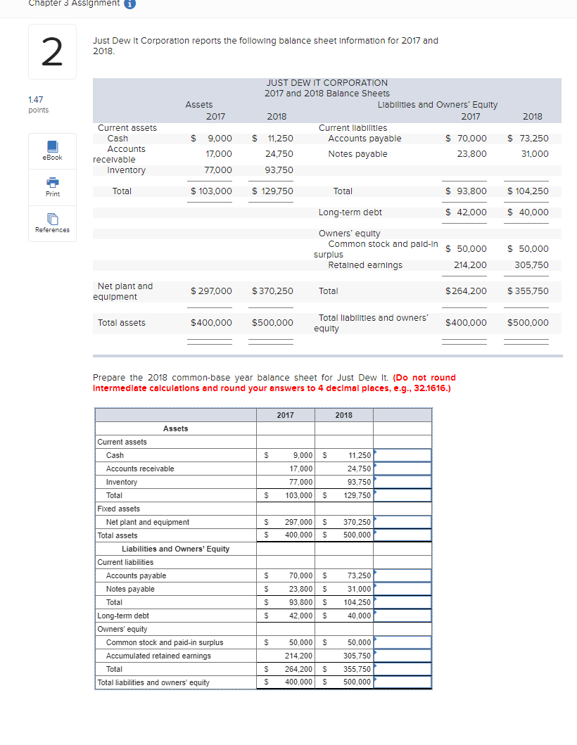  Chapter 3 Assignment i 2 Just Dew It Corporation reports the