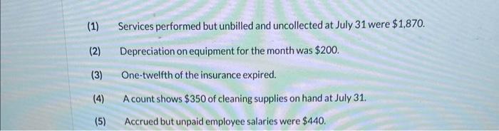 7/31 660 Question 1 of 1 Supplies Expense Depreciation Expense Insurance Expense