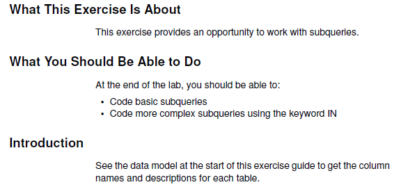 PART 2 : IBM DB2 (using subqueries) TO VIEW THE TABLE, IT