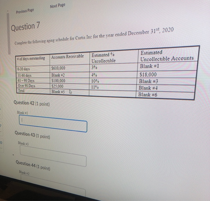 +7 If the unadjusted balance in the allowance for doubtful accounts on