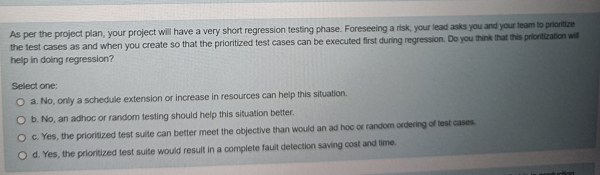  As per the project plan, your project will have a very